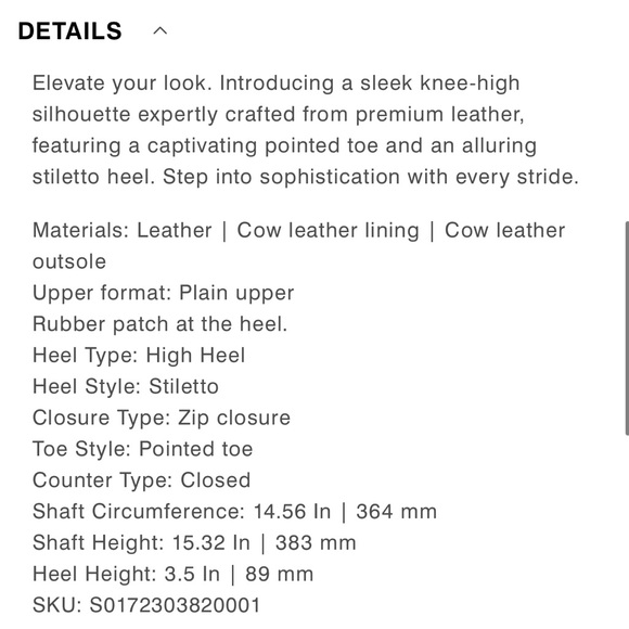 Schultz Magali Knee High Boots Black 36/6 NEW - Picture 5 of 12